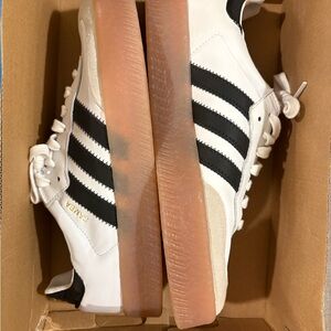 Adidas Sambae White and Black NEW